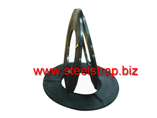 Blue tempered steel strapping (ribbon)